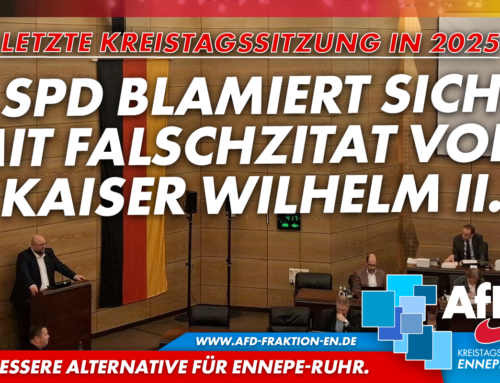 In der letzten Kreistagssitzung 2025: Ausgabenkritik der AfD, SPD-Blamage mit Falschzitat und die Aussicht auf noch mehr Schulden!
