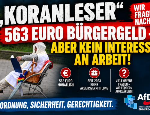 Anfrage zum „Koranleser“ in Witten: Wir fordern Aufklärung vom JobCenter Ennepe-Ruhr!